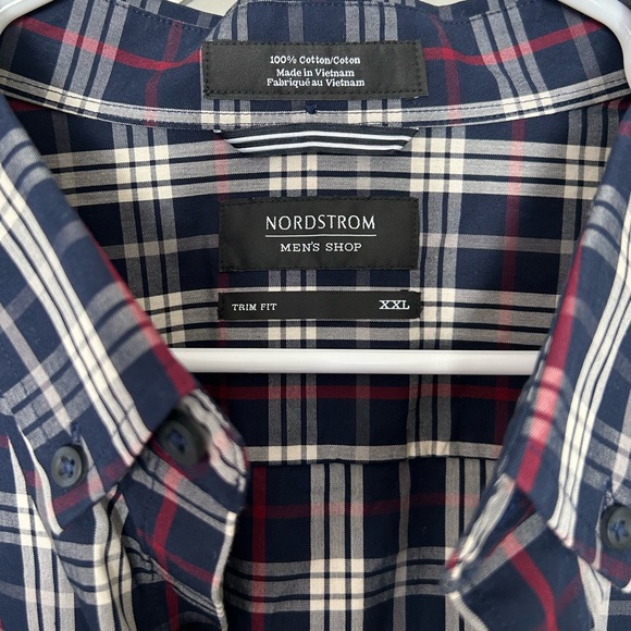 XXL Nordstrom Men’s Shop plaid button down - Picture 2 of 3